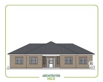 Winkelbungalow 176 m² Entwurfsplanung